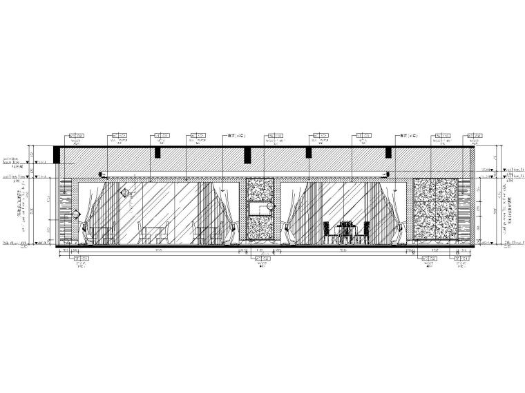 [福建]石狮市绿岛国际酒店改扩建工程精装修竣工图(附效果图)-二层立面图