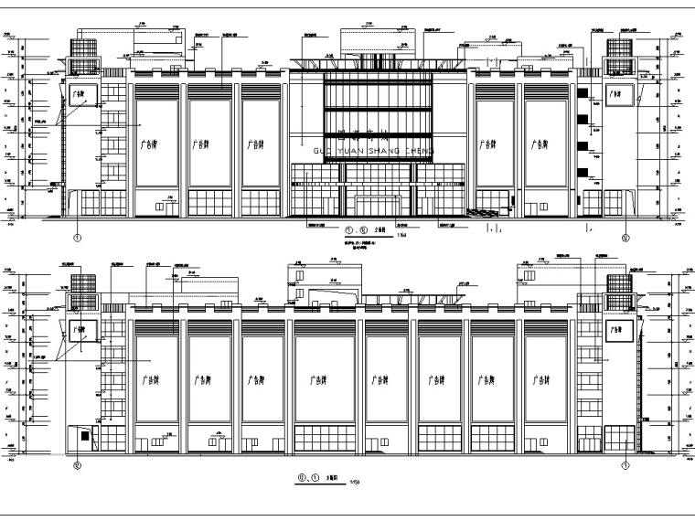 多层酒店建筑设计分析图资料下载-现代多层宾馆酒店建筑设计施工图CAD