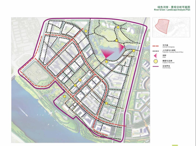 滨水区设计规划案例资料下载-[广西]某市江北岸滨水区城市设计方案