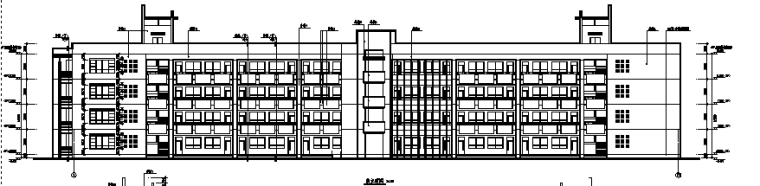 6层大学教学楼建筑图资料下载-西安某大学教学楼全套建筑图（含教学楼及办公室）