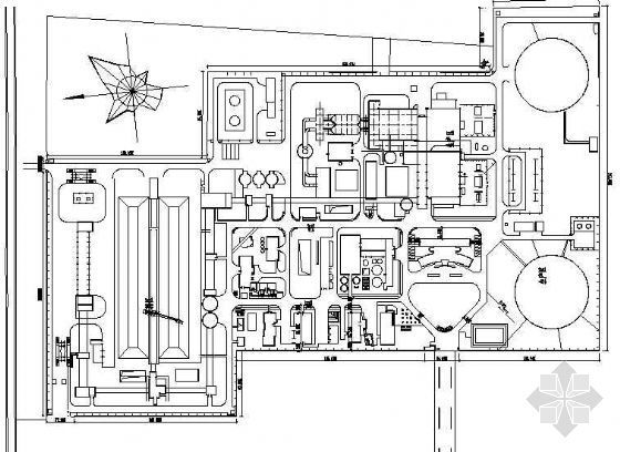 厂大门CAD图资料下载-河南发电厂景观设计施工图
