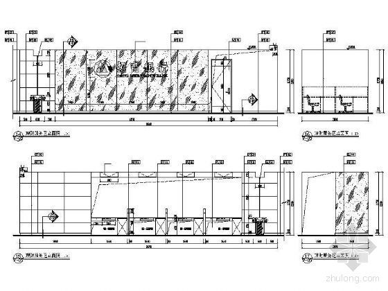 公共服务区设计案例资料下载-理财服务区立面图