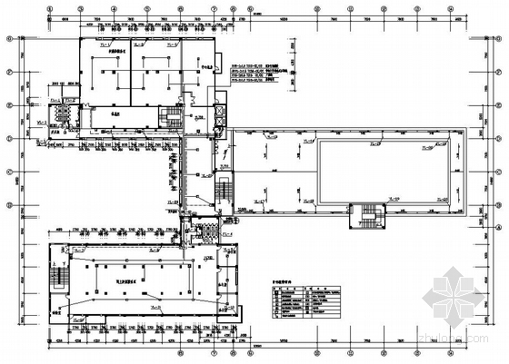 五层图书馆CAD设计图资料下载-某大学五层图书馆火灾报警图纸