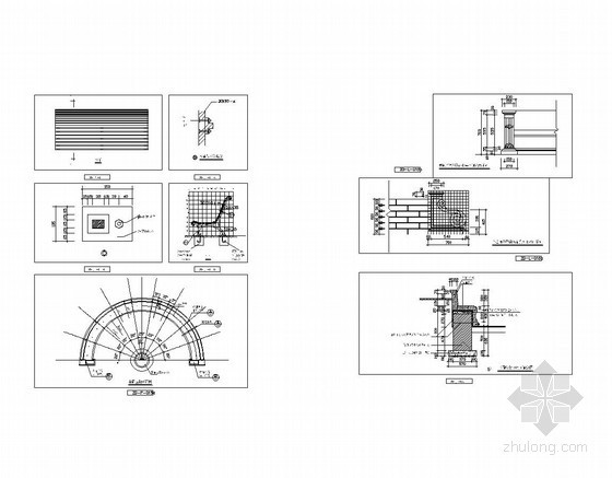 坐凳施工图CAD资料下载-坐凳节点施工图