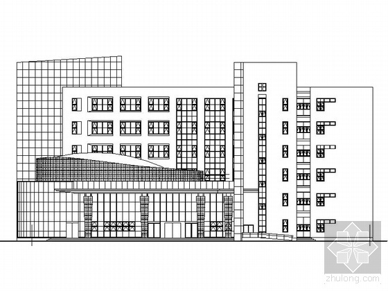 医学教学楼设计资料下载-[天津]某大学六层教学楼建筑施工图