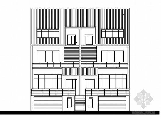 OS住宅设计方案资料下载-某townhouse住宅单体设计方案五