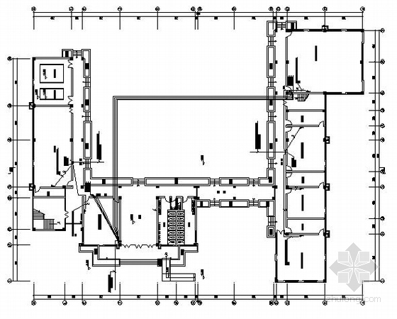 综合实验楼施工图纸资料下载-某四层实验楼电气图纸