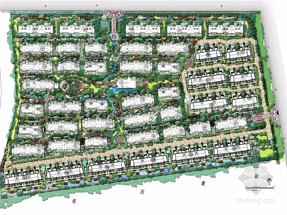 住宅小区鸟瞰图ps资料下载-[上海]精品住宅小区规划设计方案（知名设计机构作品）