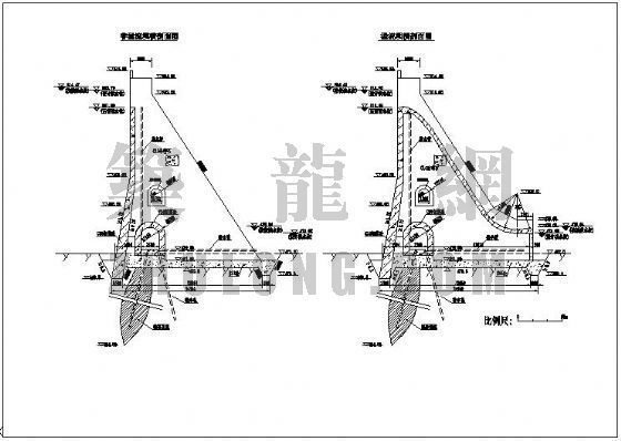 液压坝图资料下载-重力坝设计图