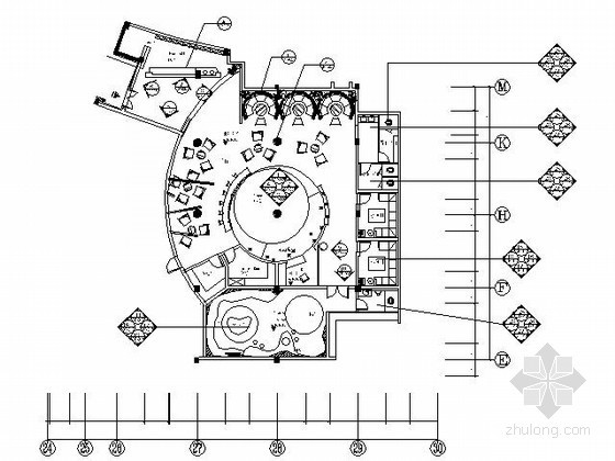 建筑施工图8000平米资料下载-[福建]330平米club空间施工图