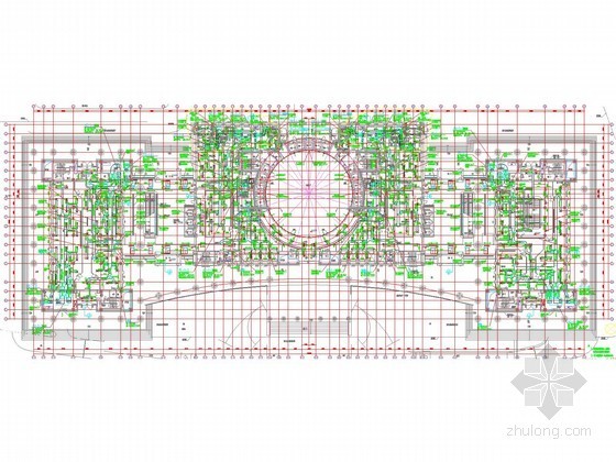 风机盘管建筑图例资料下载-[上海]超高层金融大厦空调通风及防排烟系统设计施工图（机房 大院设计）