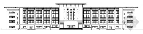 文化馆总分馆方案资料下载-永定区某四层文化馆建筑方案图