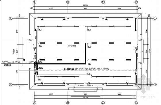 钢结构工业厂房电气设计图资料下载-山东某厂房电气设计图
