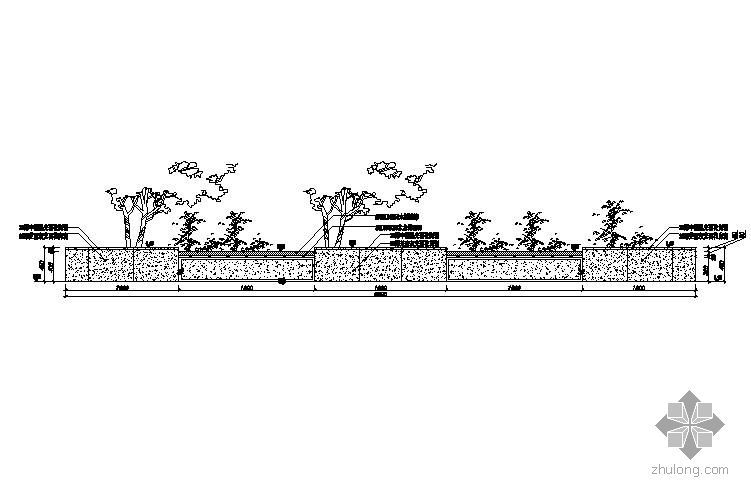 花坛坐凳su模型资料下载-特色花坛坐凳施工图1