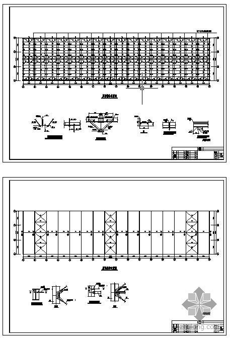 24米高单层钢结构厂房资料下载-某单层钢结构厂房图纸