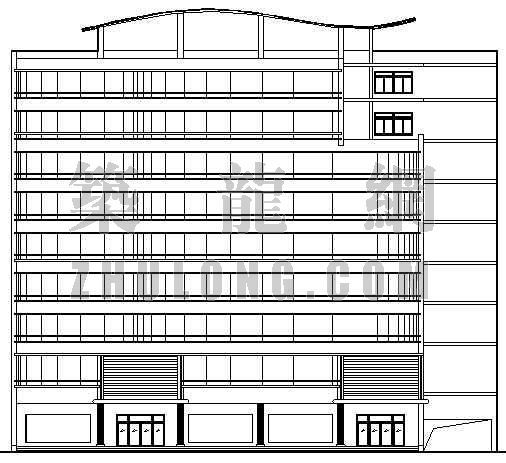 建筑系馆楼设计方案资料下载-某商务楼建筑设计方案