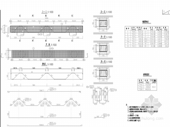 40+60+40m预应力连续刚构+（3×30+4×30+4×30）m简支连续箱梁高架桥图纸110张-桥台盖梁钢筋构造图