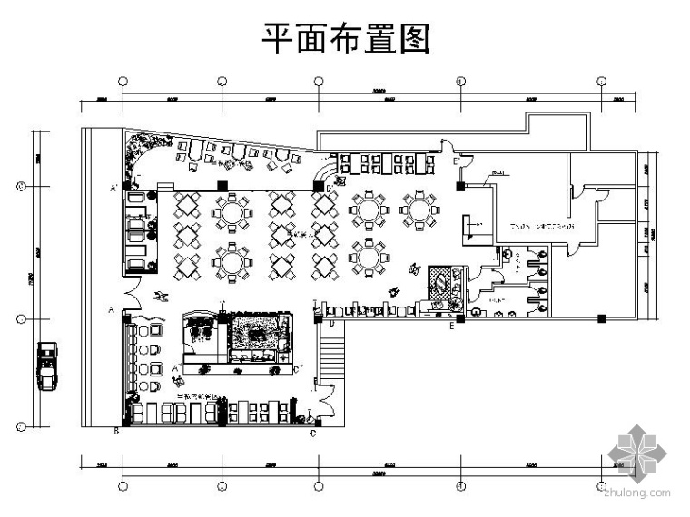 上海美食每客快餐厅资料下载-药膳堂快餐厅室内设计图