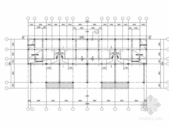 PKPM桩基2013资料下载-三层框架别墅结构施工图（四户联排）
