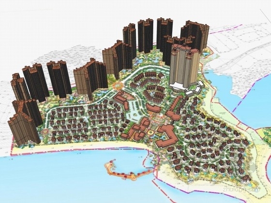 坎昆度假区规划设计资料下载-[广东]某度假区规划及单体设计方案文本