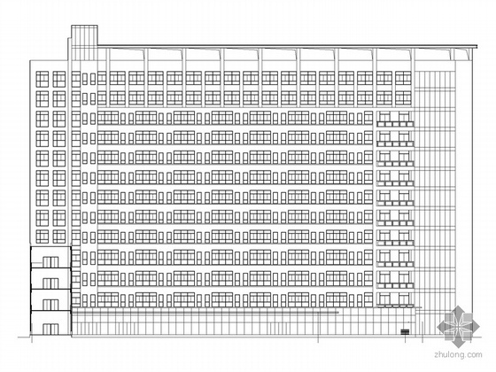 三层医院建筑图纸资料下载-[固始]某十三层医院病房楼建筑施工图