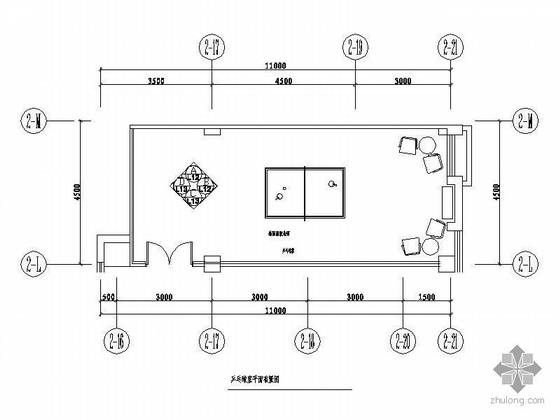 乒乓球室内设计平面图资料下载-会所乒乓球室装修图