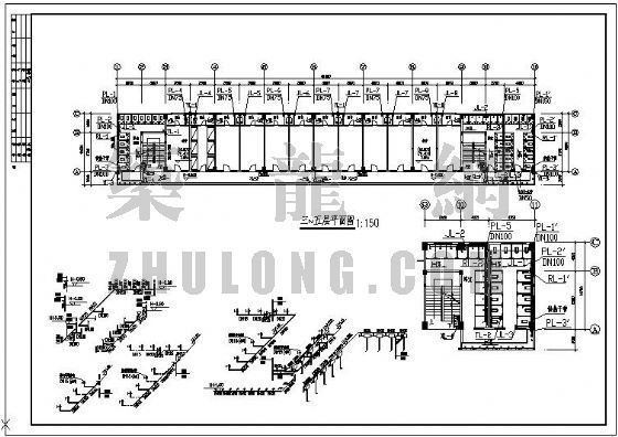 给排水厂房设计图资料下载-福建某厂房宿舍给排水消防设计图