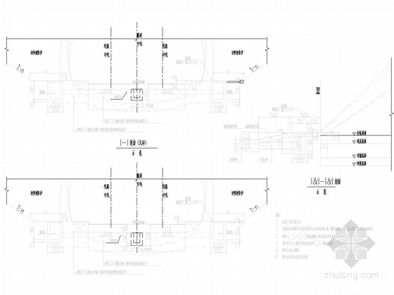 [云南]时速250公里铁路双线隧道斜切式洞门设计图90张CAD（知名大院）-洞口布置图（高洞口端）