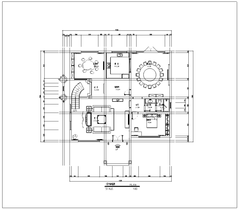 现代别墅海南资料下载-海南某三层别墅室内设计施工图及效果图