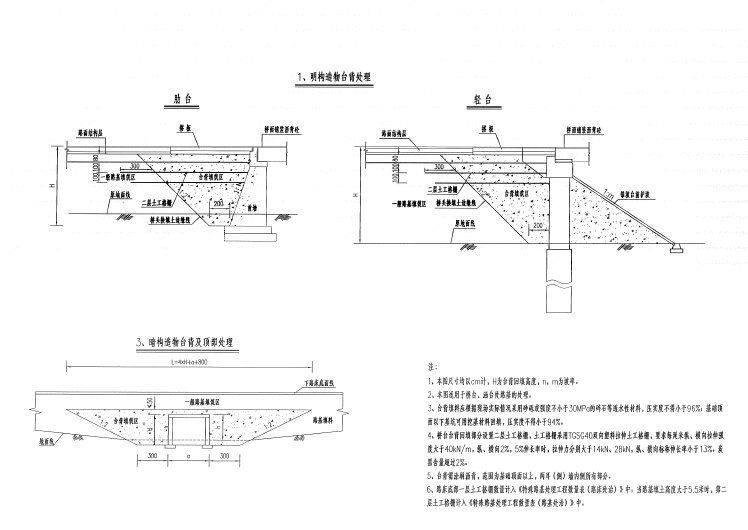 高速公路路基路面工程施工图设计85张-桥头路基处理设计图.jpg