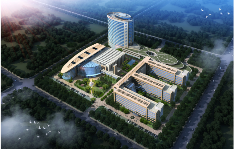 中式医院设计文本资料下载-[山东]某人民医院新院区方案设计文本
