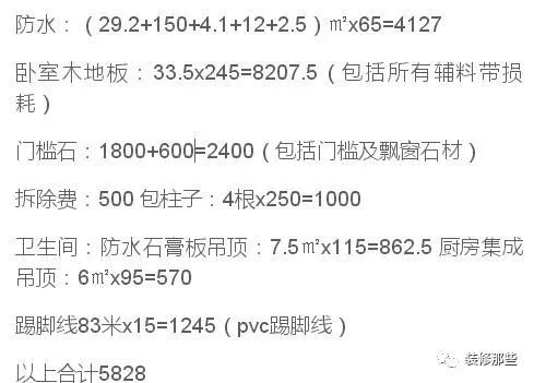 116平包工头预算报价11万！附：装修费用明细+计算公式！实在吗？_3