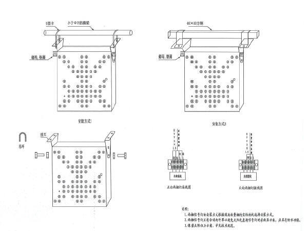 长深高速公路互通立交及接线机电工程图纸225张-雨棚信息灯及接线图.jpg