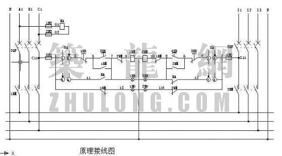 双电源自动切换接线图资料下载-双电源自动切换原理接线图