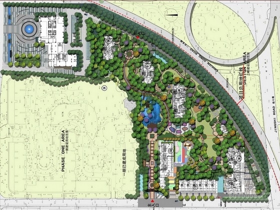 住宅小区绿地规划设计方案资料下载-[济南]复合型精品住宅小区景观规划设计方案
