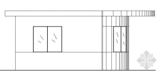 建筑施工图纸设计资料下载-某传达室建筑施工图纸
