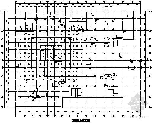 同德办公楼建筑平面图资料下载-某办公楼桩基试桩平面图及静载试验