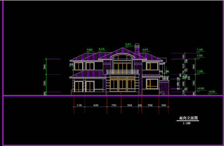 房屋总平面图图纸资料下载-二层别墅方案