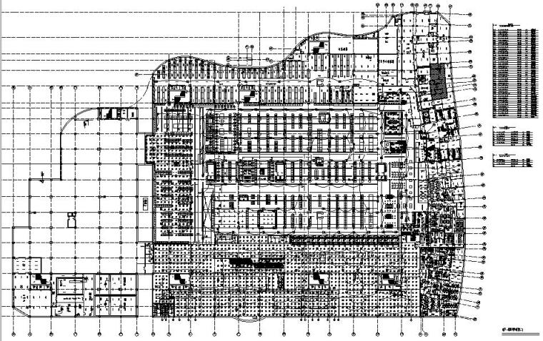 某大型超市电气平面图-地下一层照明平面图2