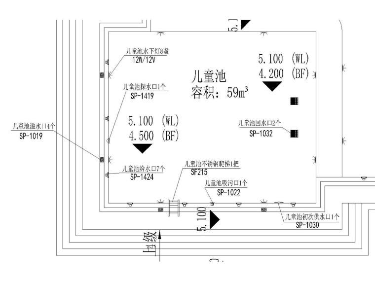 游泳池设备机房资料下载-[广州]成人和儿童泳池水处理及电气设计详细设备图（方案新颖）