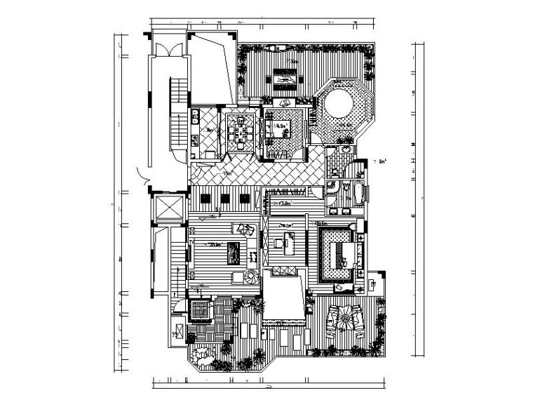 别墅地下室设计效果图资料下载-东南亚风格的别墅设计施工图（含效果图）
