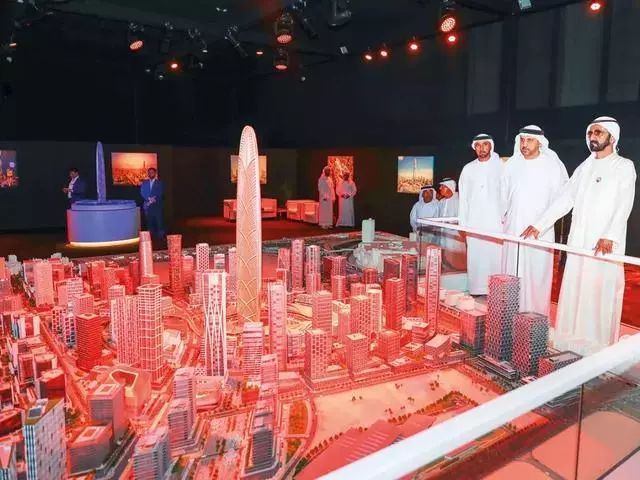 550米，迪拜的新摩天大楼——SOM新设计_5