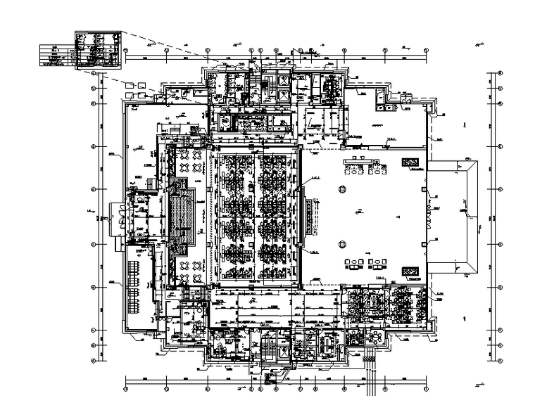 广州集团总部办公大楼给排水施工图-首层消防水平面图