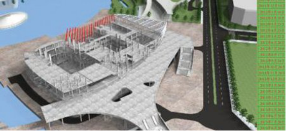 慈溪大剧院工程推广应用BIM技术概述-4D施工进度模拟