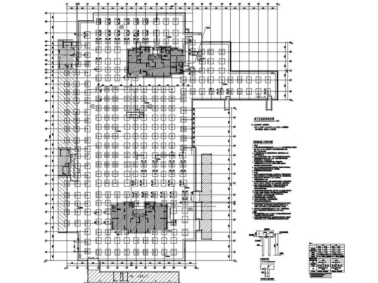 单建地下车库资料下载-[江苏]两栋地下一层剪力墙结构地下车库结构施工图