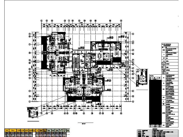 [深圳]某知名地产商高层住宅楼设计方案模板（带CAD图纸）-某知名地产商高层住宅楼平面图