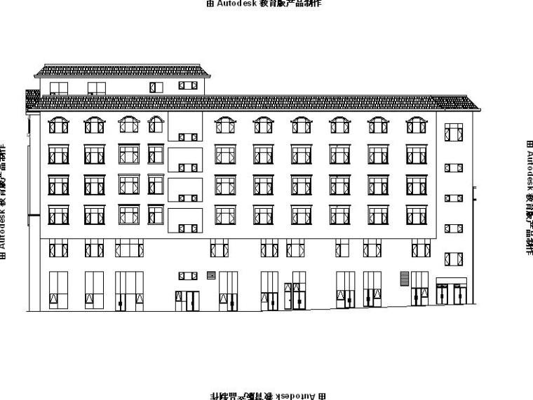 食堂建筑设计计算书资料下载-[宁夏]七层框架结构商业建筑设计施工图（含计算书）