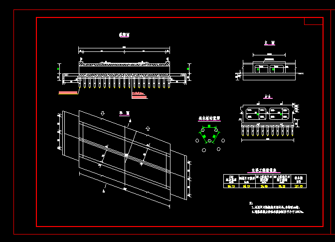 桥头搭板图资料下载-两孔箱涵（总体图+钢筋构造图+松木桩布置+搭板+桥头路基）