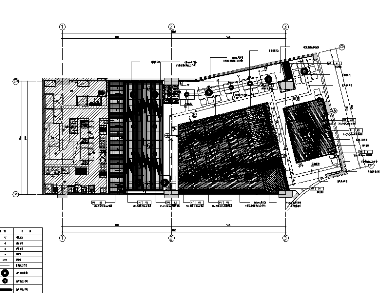 [上海]味千拉面餐饮空间设计施工图（附效果图）-顶面布置图