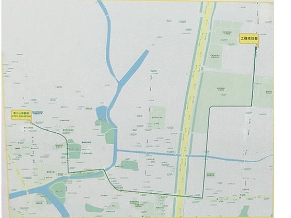 110千伏胜利(河村)变电站通信施工方案Word版（共32页）-施工现场应急路线图